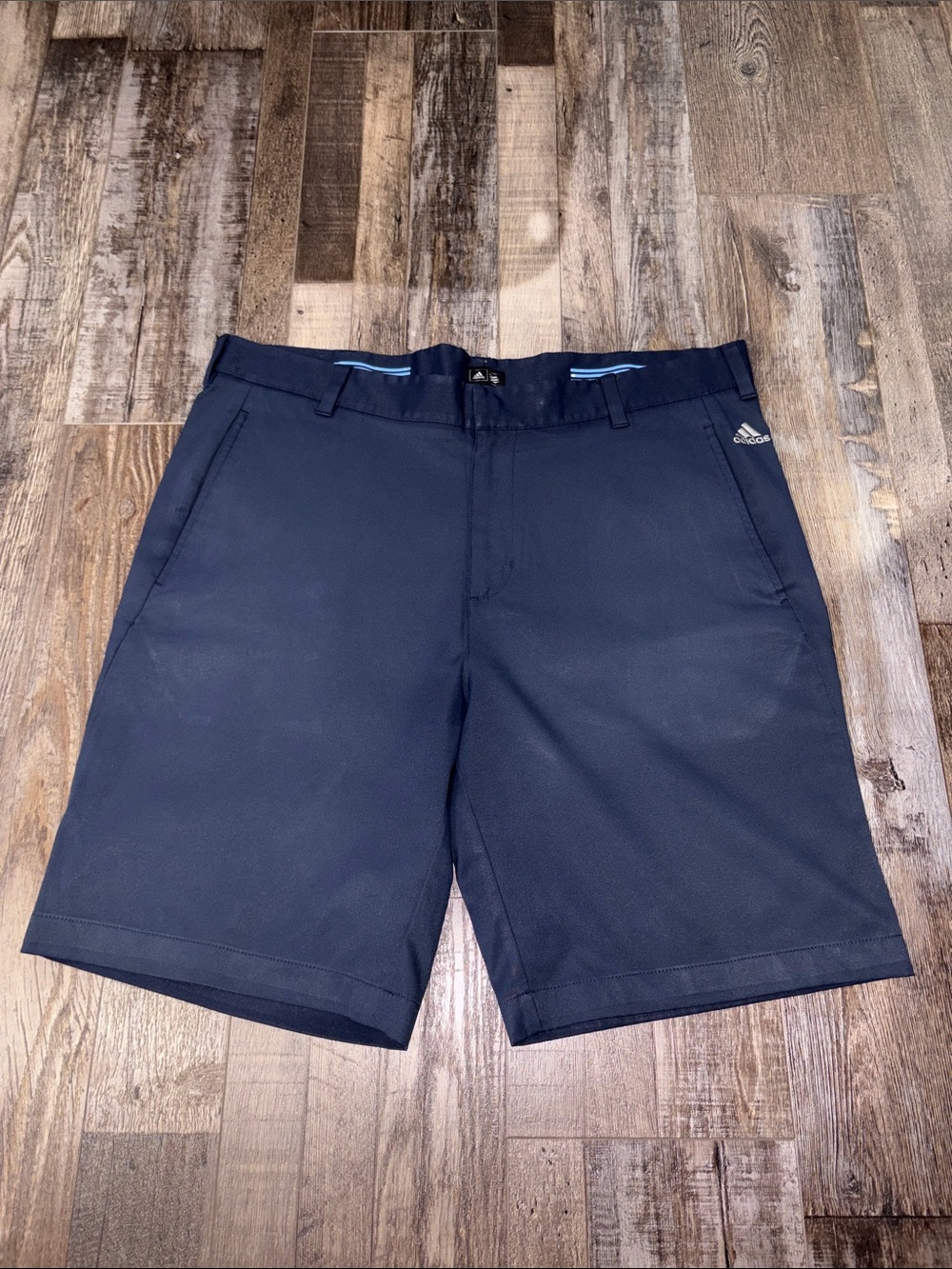 Adidas Men's Navy Flat Front Golf Shorts